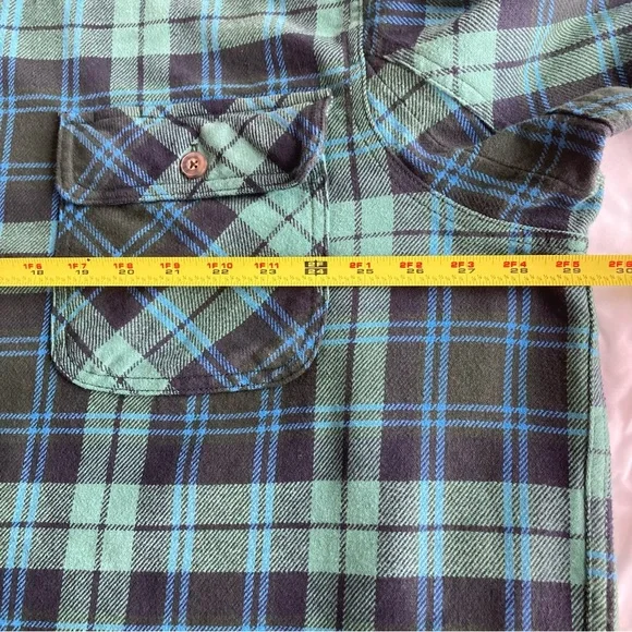 Duluth Trading Plaid Shirt Jack Mens Sz 2XL. Heavy Flannel Long Sleeve Button. - Picture 6 of 11